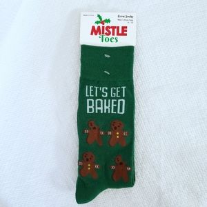 Mistle Toes Men's Holiday Crew Socks